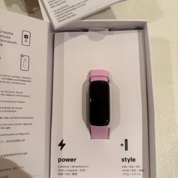 Fitbit Inspire 3 in Lilac Bliss Colour - Picture 3 of 4
